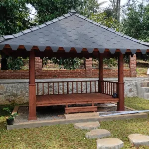 Jasa pembuatan rumah kayu modern